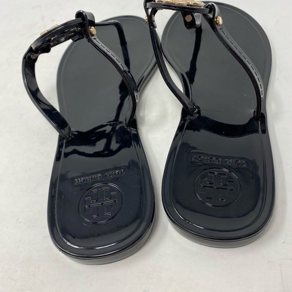 Tory Burch black/ gold sandals - Picture 5 of 5